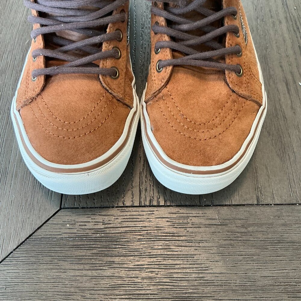 Vans Sk8-Hi MTE Scotchgard Suede High Tops – Brown & Plaid, M8-5/W10 - Picture 2 of 15